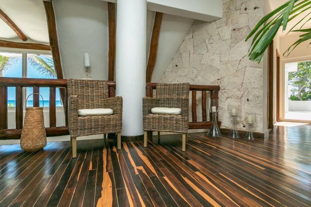 Luxury 5-Br Beachfront Home In Tulum Casa Sofia Gato Екстер'єр фото