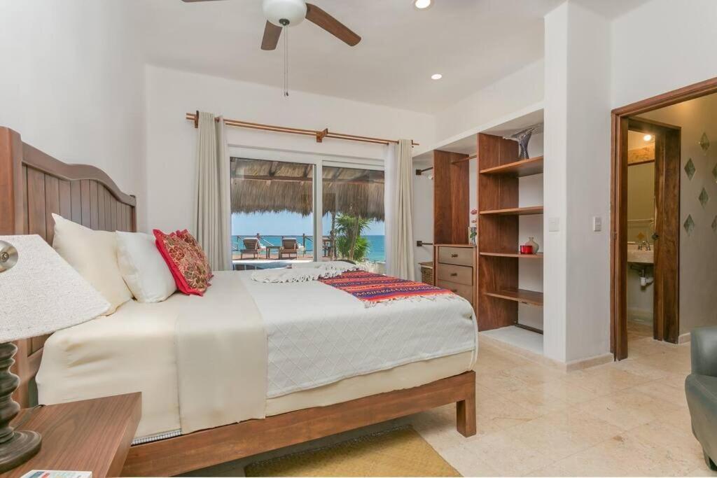 Luxury 5-Br Beachfront Home In Tulum Casa Sofia Gato Екстер'єр фото