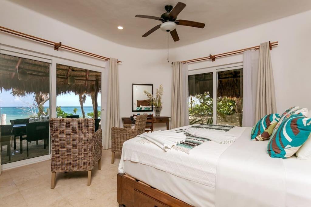 Luxury 5-Br Beachfront Home In Tulum Casa Sofia Gato Екстер'єр фото