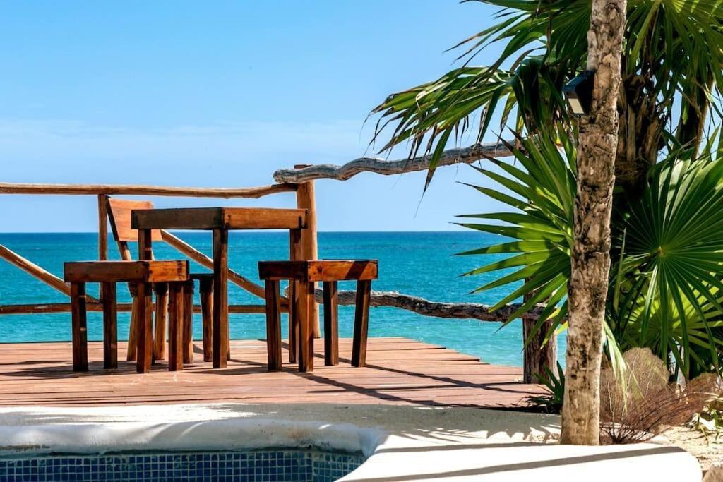Luxury 5-Br Beachfront Home In Tulum Casa Sofia Gato Екстер'єр фото