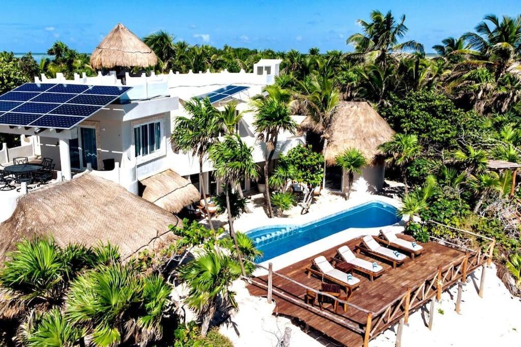Luxury 5-Br Beachfront Home In Tulum Casa Sofia Gato Екстер'єр фото